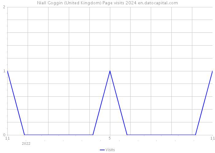 Niall Goggin (United Kingdom) Page visits 2024 