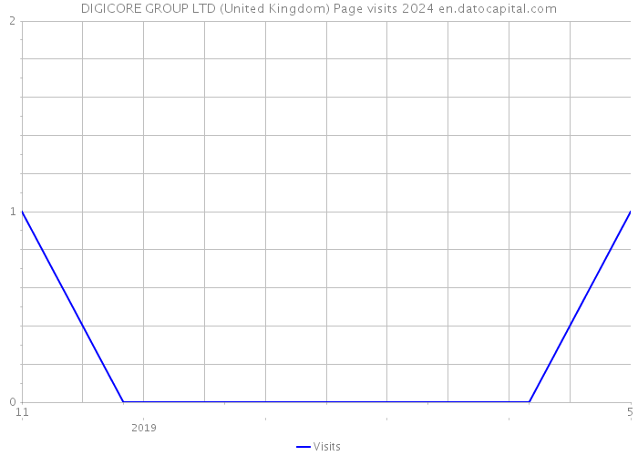 DIGICORE GROUP LTD (United Kingdom) Page visits 2024 
