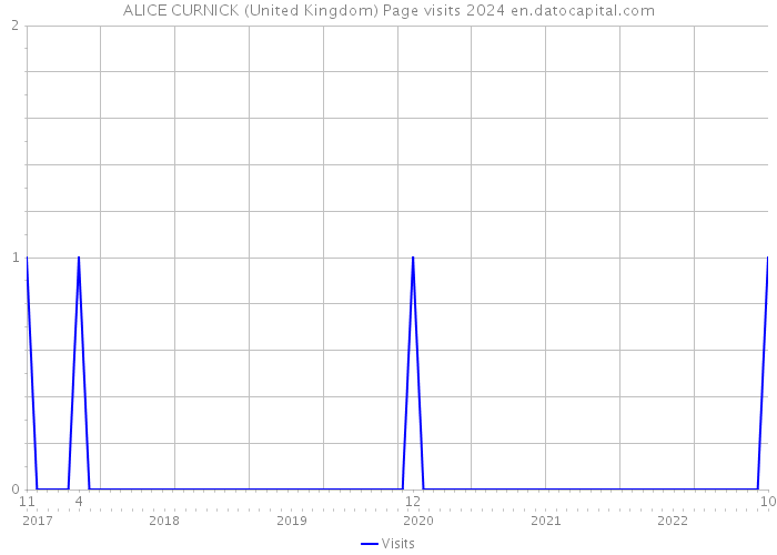 ALICE CURNICK (United Kingdom) Page visits 2024 