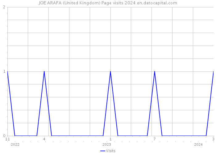 JOE ARAFA (United Kingdom) Page visits 2024 