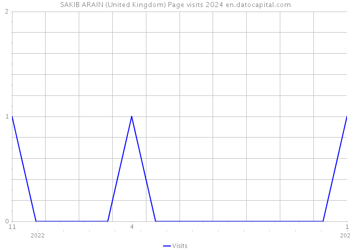 SAKIB ARAIN (United Kingdom) Page visits 2024 