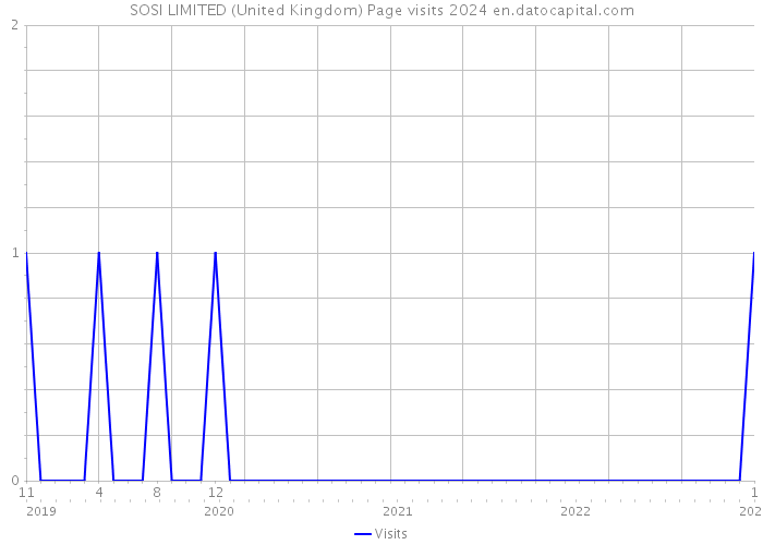 SOSI LIMITED (United Kingdom) Page visits 2024 