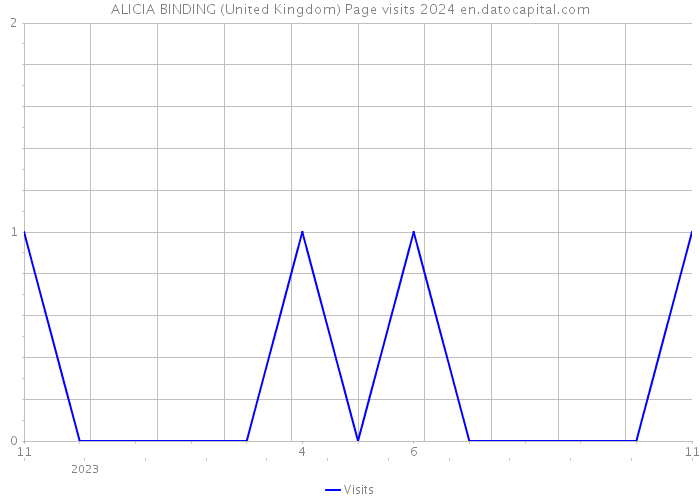 ALICIA BINDING (United Kingdom) Page visits 2024 
