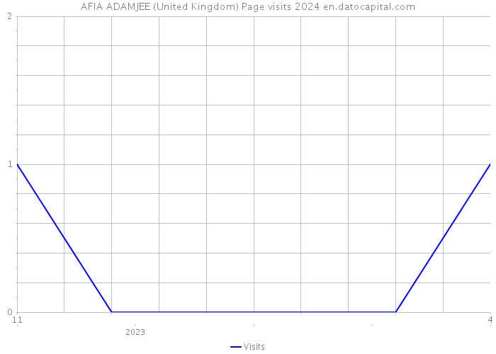 AFIA ADAMJEE (United Kingdom) Page visits 2024 