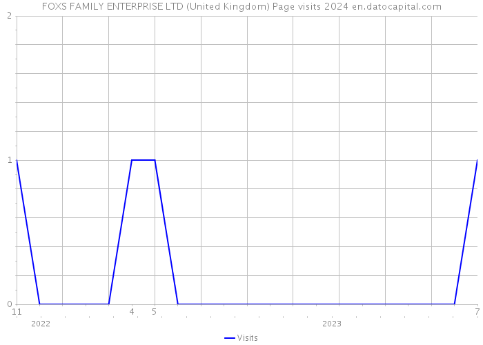 FOXS FAMILY ENTERPRISE LTD (United Kingdom) Page visits 2024 