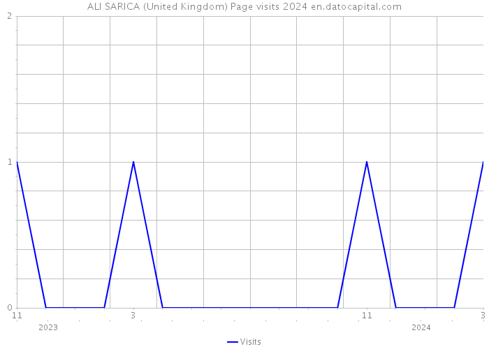 ALI SARICA (United Kingdom) Page visits 2024 