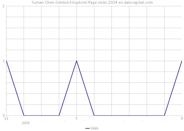 Yuman Chen (United Kingdom) Page visits 2024 