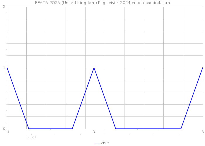 BEATA POSA (United Kingdom) Page visits 2024 