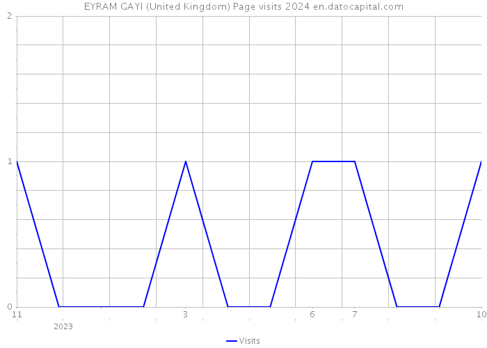 EYRAM GAYI (United Kingdom) Page visits 2024 