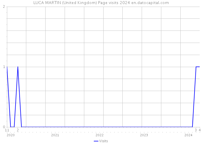 LUCA MARTIN (United Kingdom) Page visits 2024 