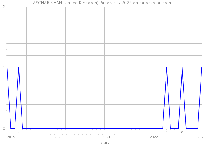 ASGHAR KHAN (United Kingdom) Page visits 2024 