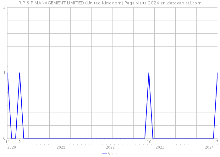 R P & P MANAGEMENT LIMITED (United Kingdom) Page visits 2024 