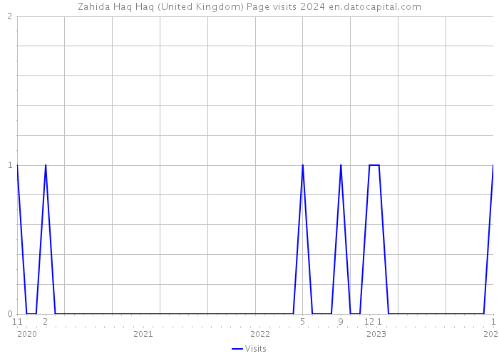 Zahida Haq Haq (United Kingdom) Page visits 2024 