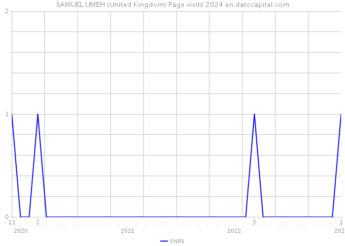 SAMUEL UMEH (United Kingdom) Page visits 2024 