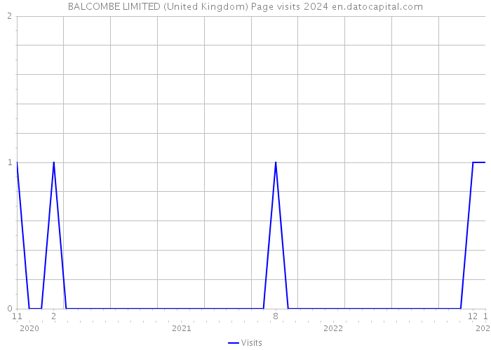 BALCOMBE LIMITED (United Kingdom) Page visits 2024 