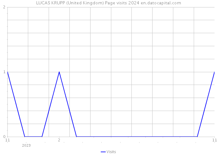 LUCAS KRUPP (United Kingdom) Page visits 2024 