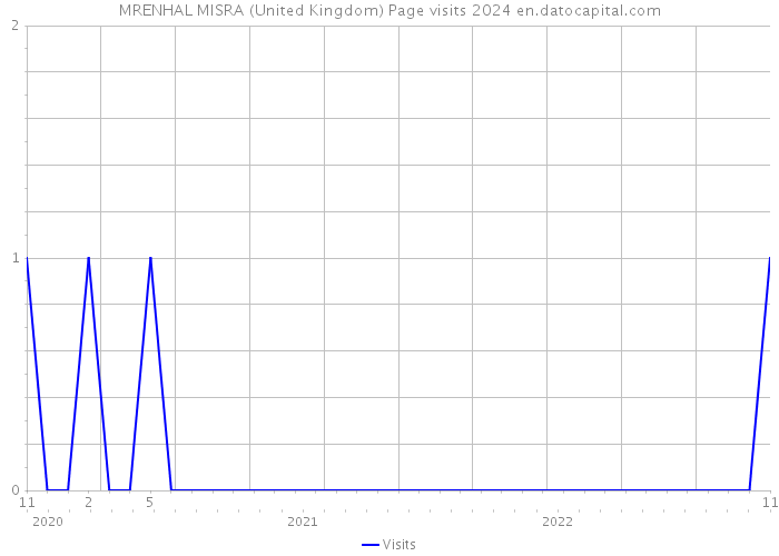 MRENHAL MISRA (United Kingdom) Page visits 2024 