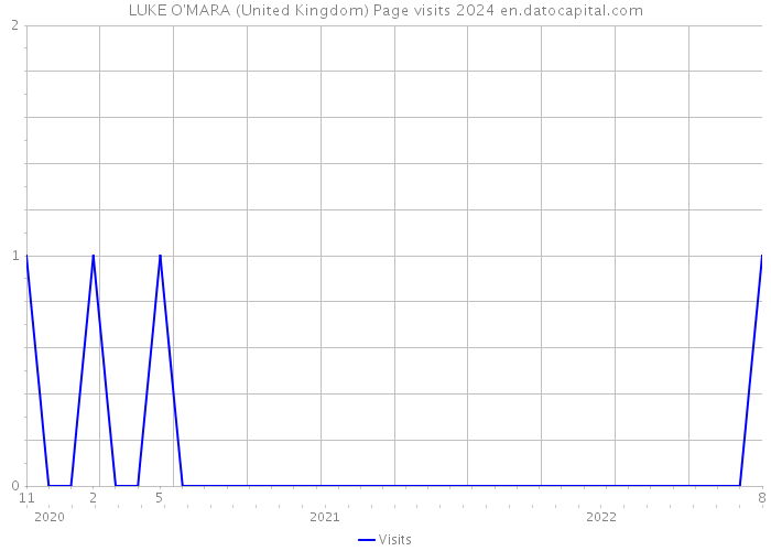 LUKE O'MARA (United Kingdom) Page visits 2024 