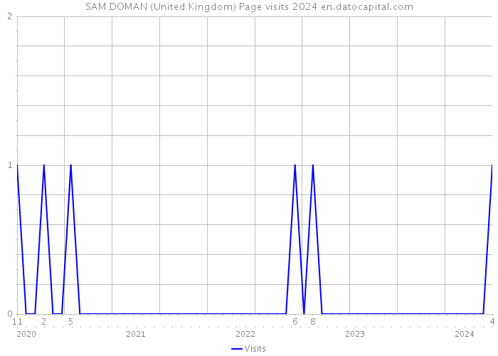 SAM DOMAN (United Kingdom) Page visits 2024 