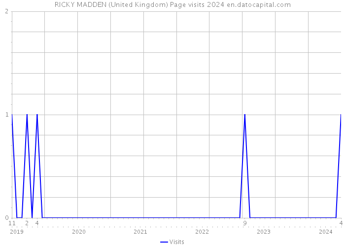 RICKY MADDEN (United Kingdom) Page visits 2024 