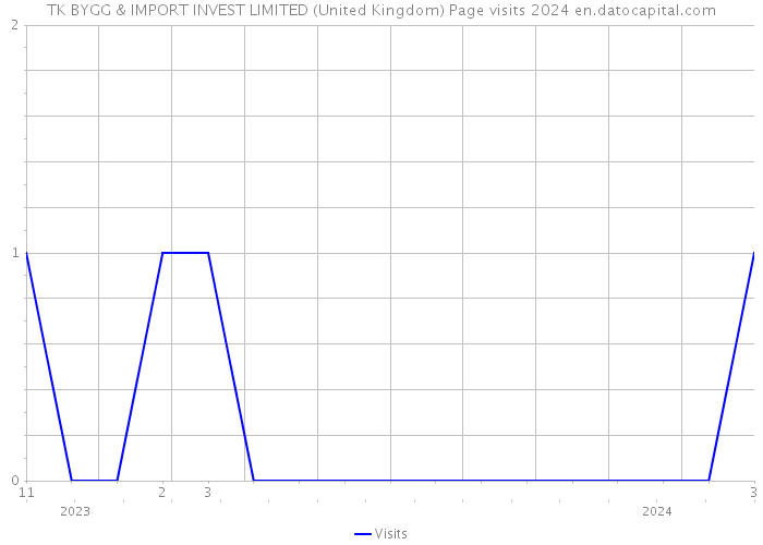 TK BYGG & IMPORT INVEST LIMITED (United Kingdom) Page visits 2024 
