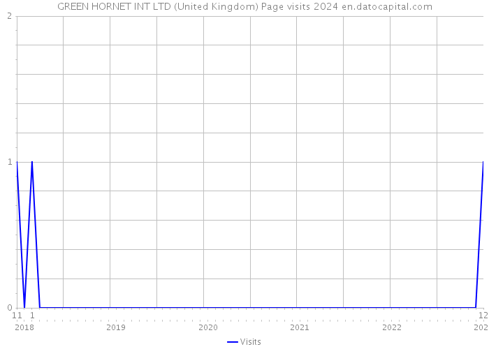 GREEN HORNET INT LTD (United Kingdom) Page visits 2024 
