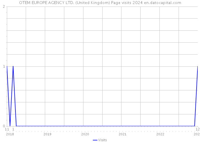 OTEM EUROPE AGENCY LTD. (United Kingdom) Page visits 2024 