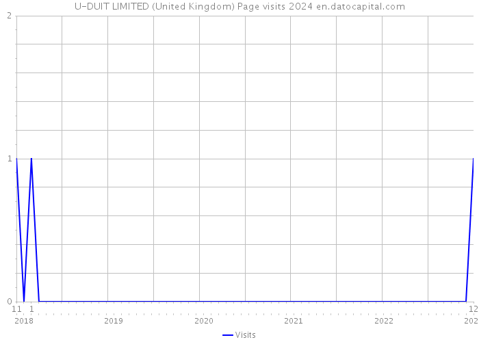 U-DUIT LIMITED (United Kingdom) Page visits 2024 