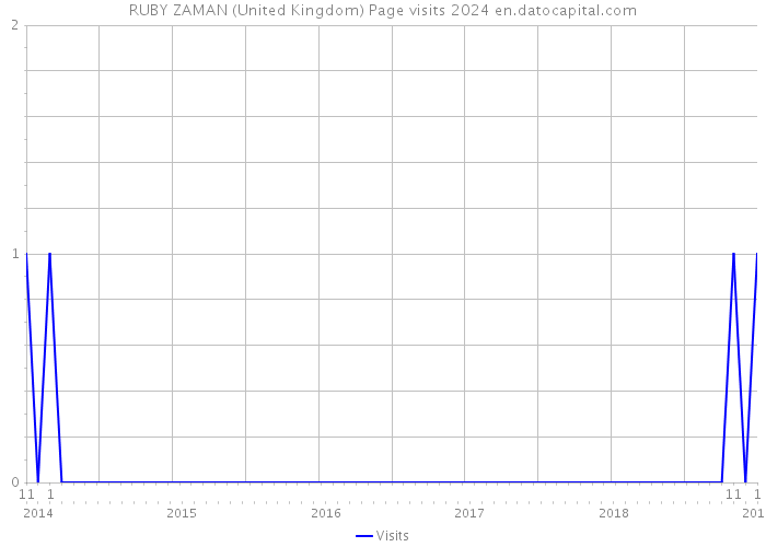 RUBY ZAMAN (United Kingdom) Page visits 2024 