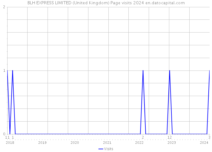 BLH EXPRESS LIMITED (United Kingdom) Page visits 2024 