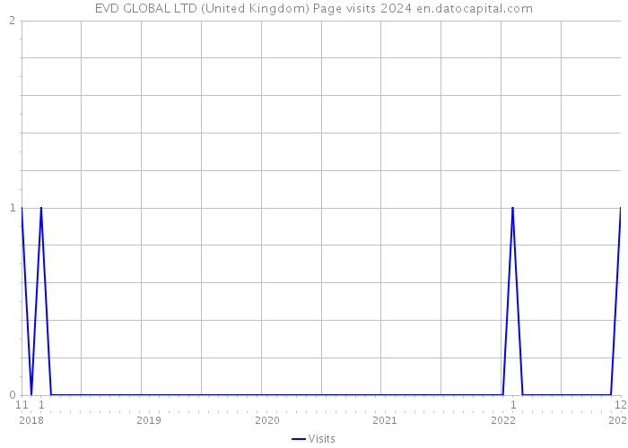 EVD GLOBAL LTD (United Kingdom) Page visits 2024 