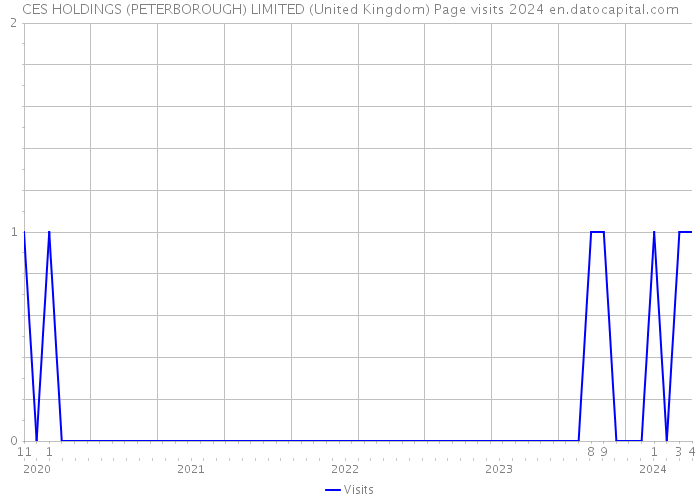 CES HOLDINGS (PETERBOROUGH) LIMITED (United Kingdom) Page visits 2024 