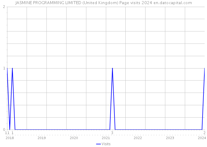 JASMINE PROGRAMMING LIMITED (United Kingdom) Page visits 2024 