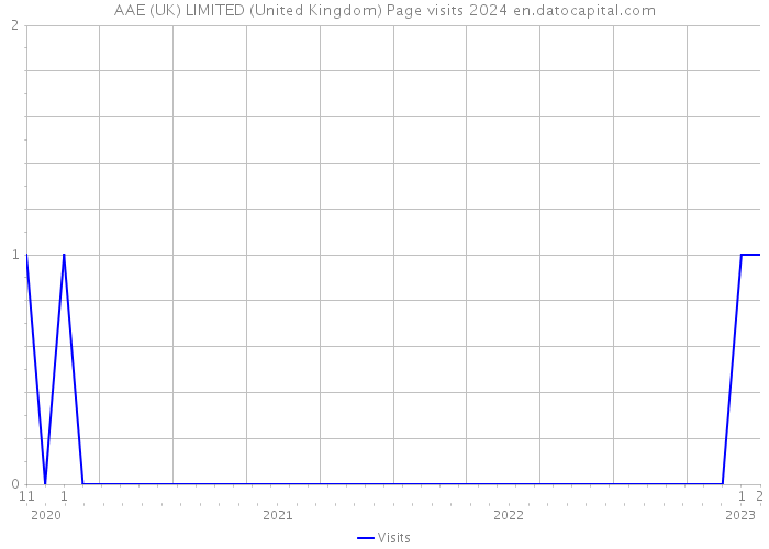 AAE (UK) LIMITED (United Kingdom) Page visits 2024 