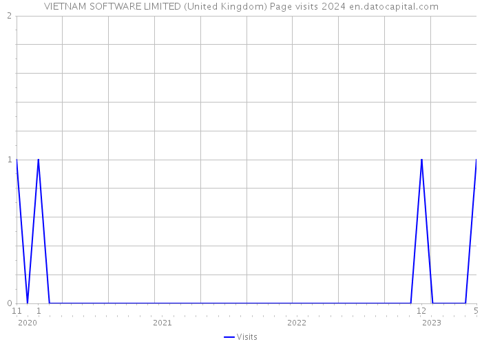 VIETNAM SOFTWARE LIMITED (United Kingdom) Page visits 2024 