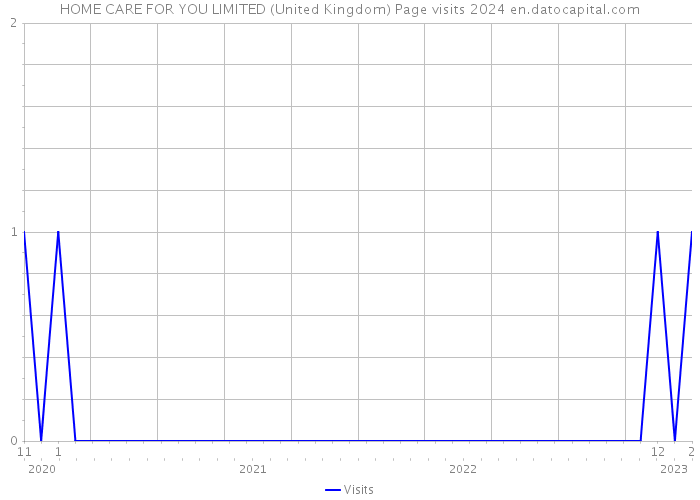 HOME CARE FOR YOU LIMITED (United Kingdom) Page visits 2024 