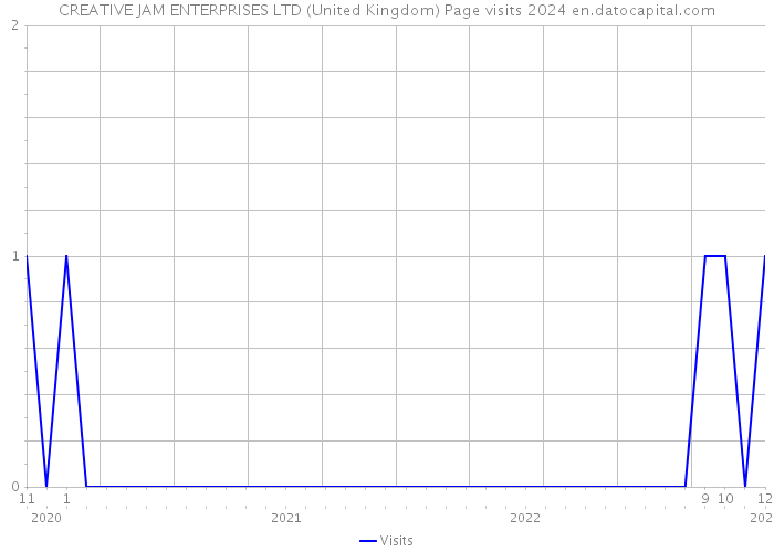 CREATIVE JAM ENTERPRISES LTD (United Kingdom) Page visits 2024 
