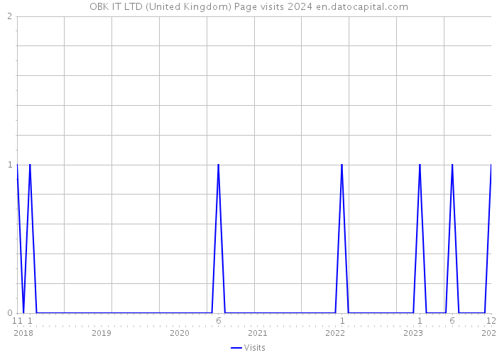 OBK IT LTD (United Kingdom) Page visits 2024 