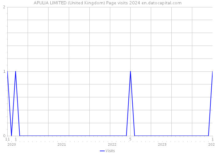 APULIA LIMITED (United Kingdom) Page visits 2024 
