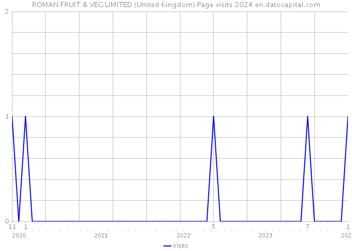 ROMAN FRUIT & VEG LIMITED (United Kingdom) Page visits 2024 
