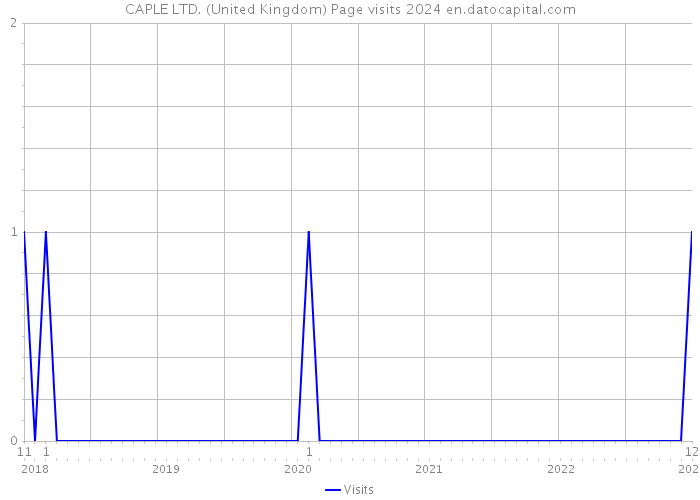 CAPLE LTD. (United Kingdom) Page visits 2024 