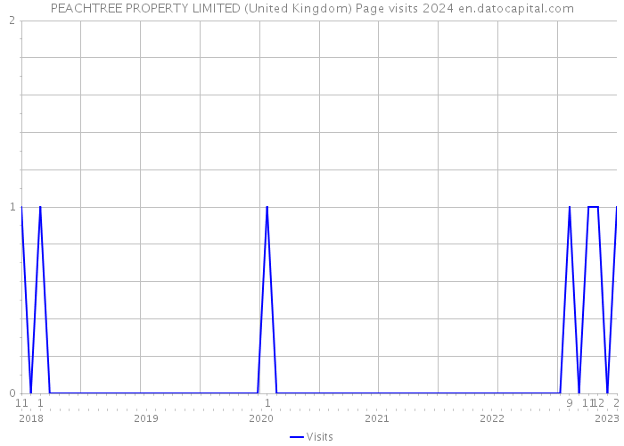 PEACHTREE PROPERTY LIMITED (United Kingdom) Page visits 2024 