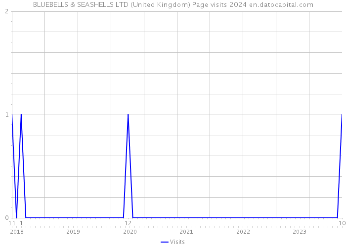 BLUEBELLS & SEASHELLS LTD (United Kingdom) Page visits 2024 