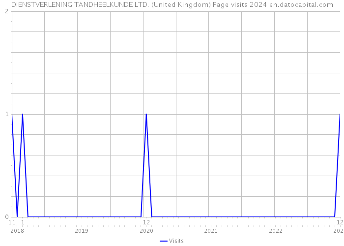 DIENSTVERLENING TANDHEELKUNDE LTD. (United Kingdom) Page visits 2024 