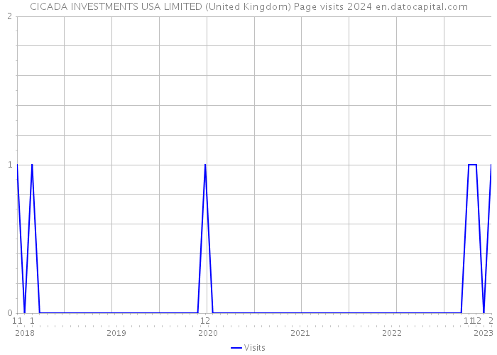 CICADA INVESTMENTS USA LIMITED (United Kingdom) Page visits 2024 