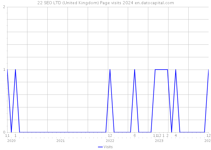 22 SEO LTD (United Kingdom) Page visits 2024 