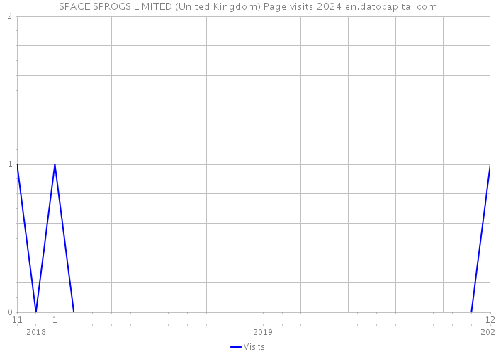 SPACE SPROGS LIMITED (United Kingdom) Page visits 2024 