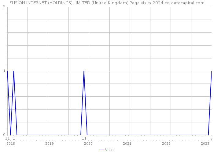 FUSION INTERNET (HOLDINGS) LIMITED (United Kingdom) Page visits 2024 