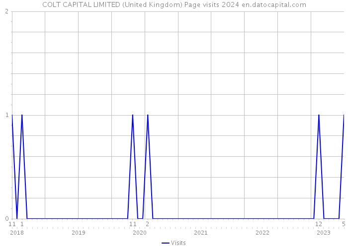 COLT CAPITAL LIMITED (United Kingdom) Page visits 2024 