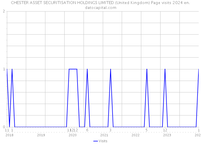 CHESTER ASSET SECURITISATION HOLDINGS LIMITED (United Kingdom) Page visits 2024 